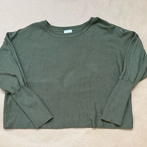 CAbi Olive Green Long Sleeve Top Size Medium